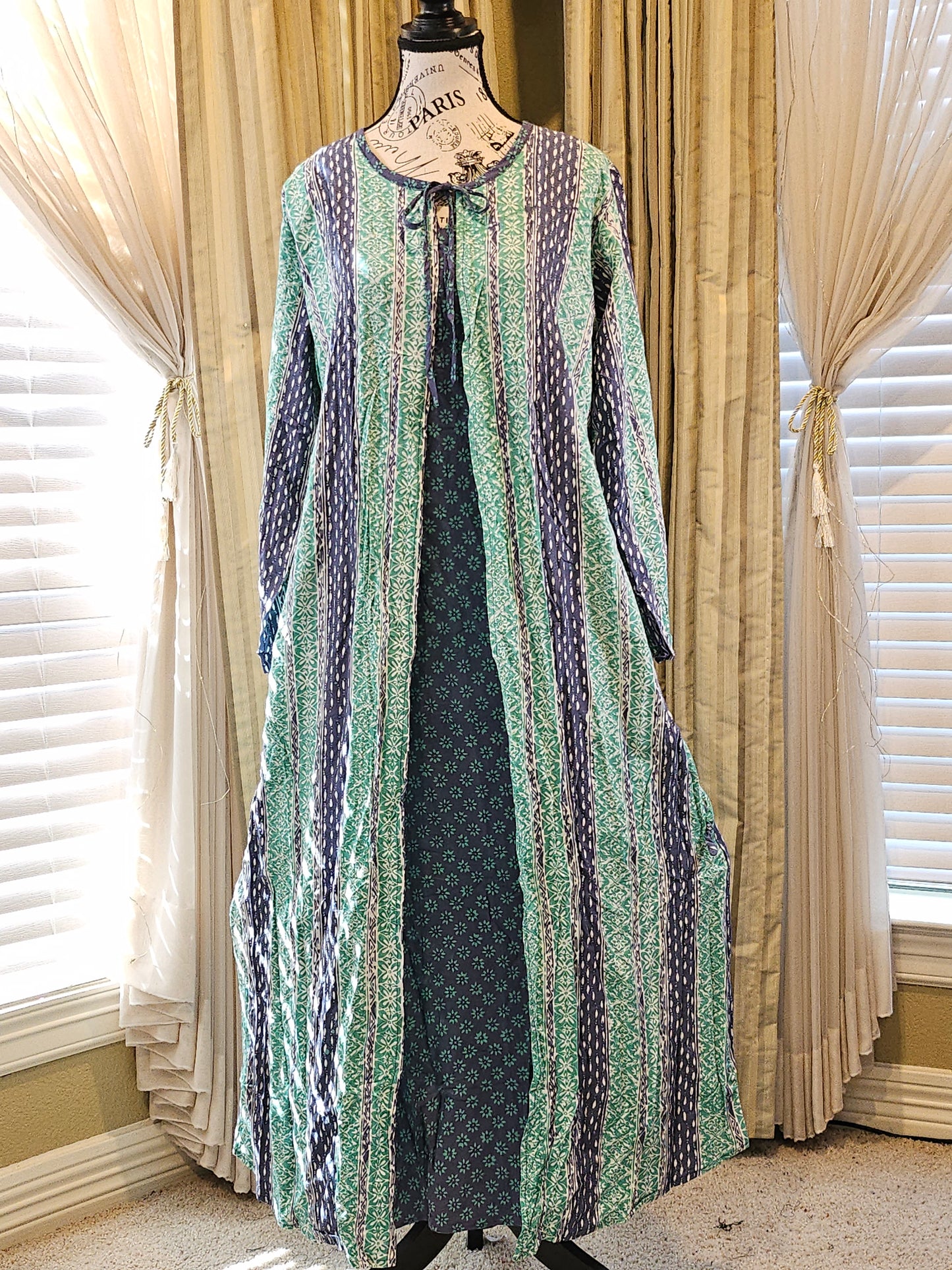Mia batik long gown
