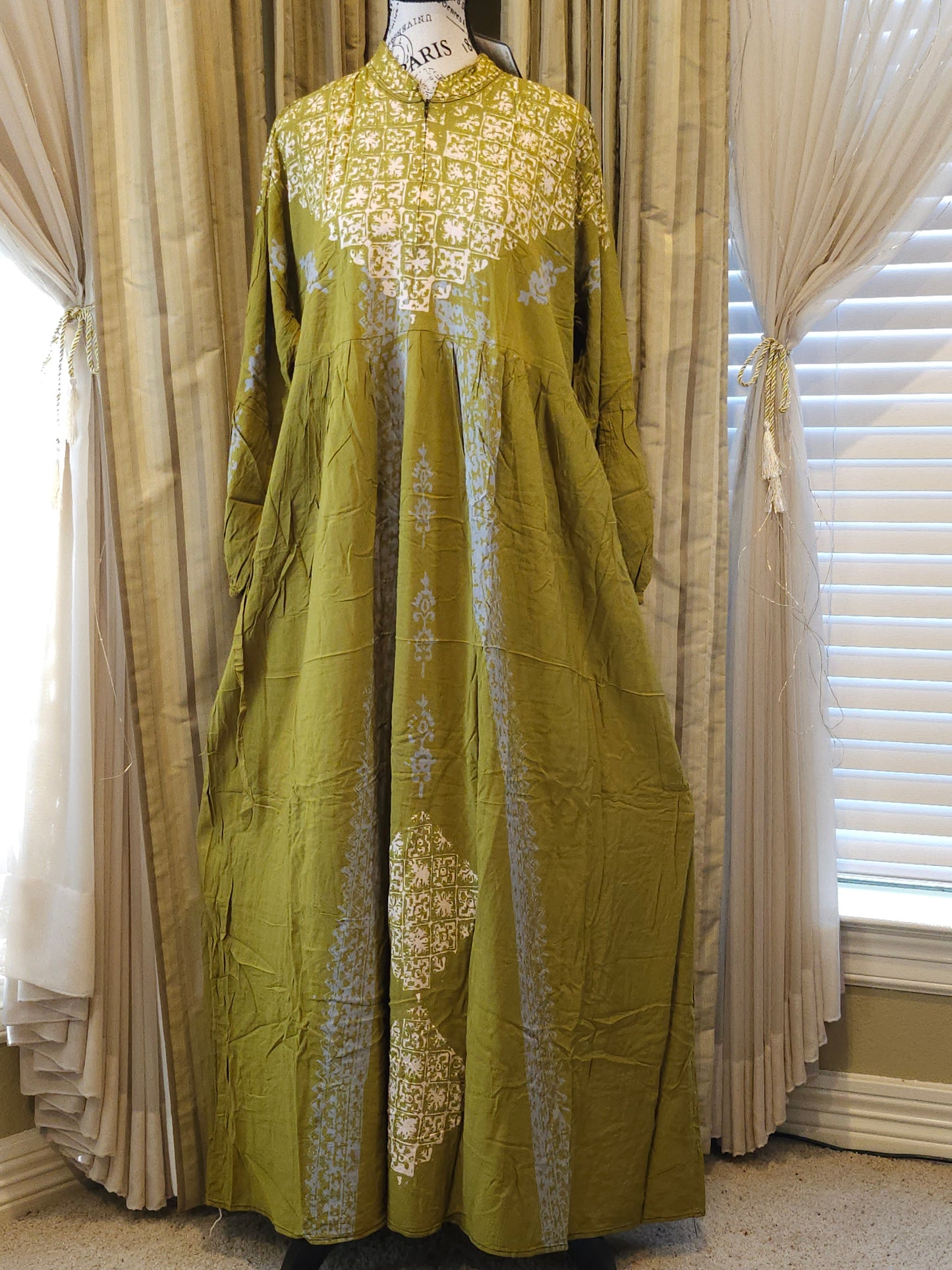 Mia batik flare long gown