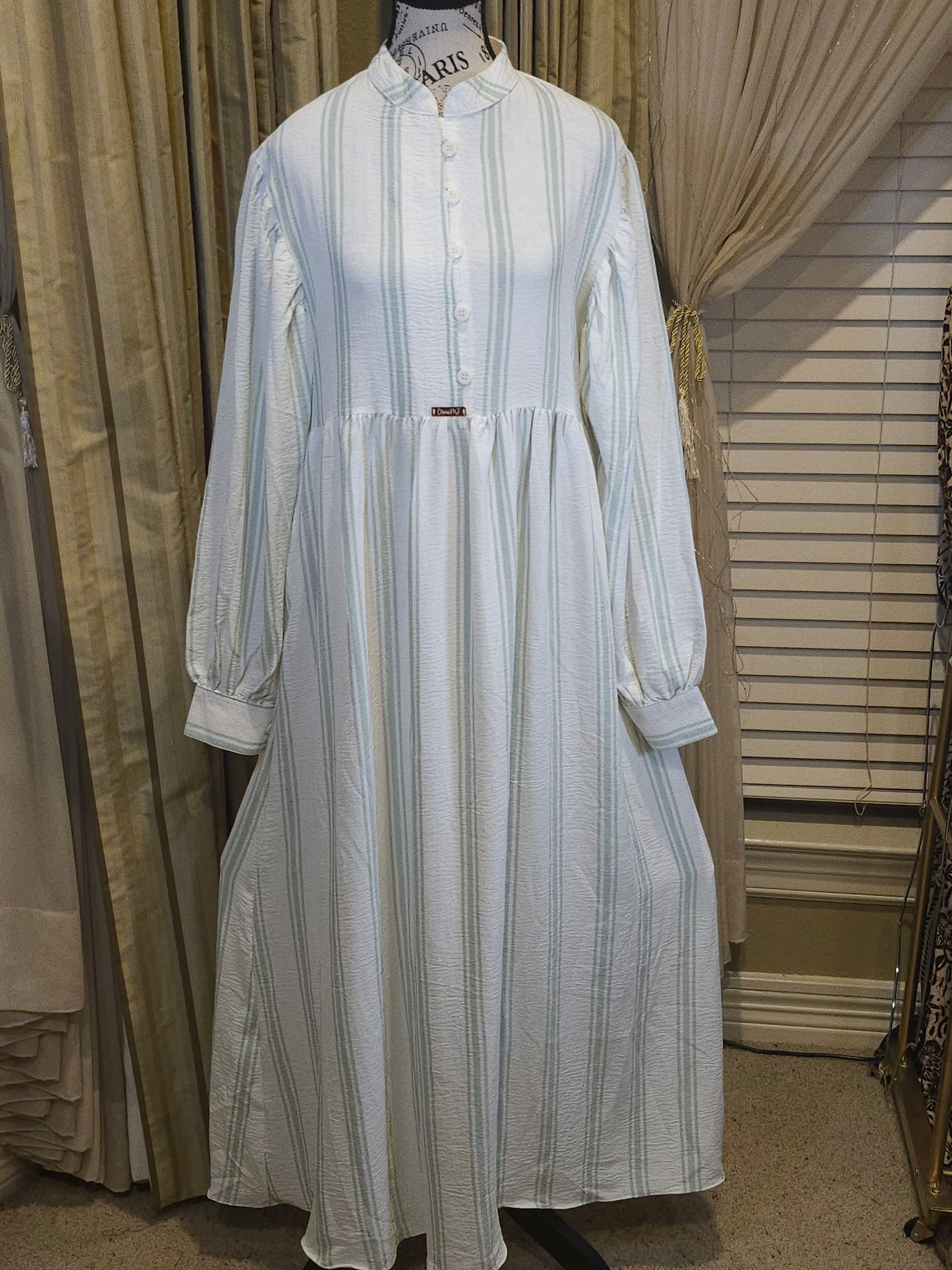 Mia batik flare long gown