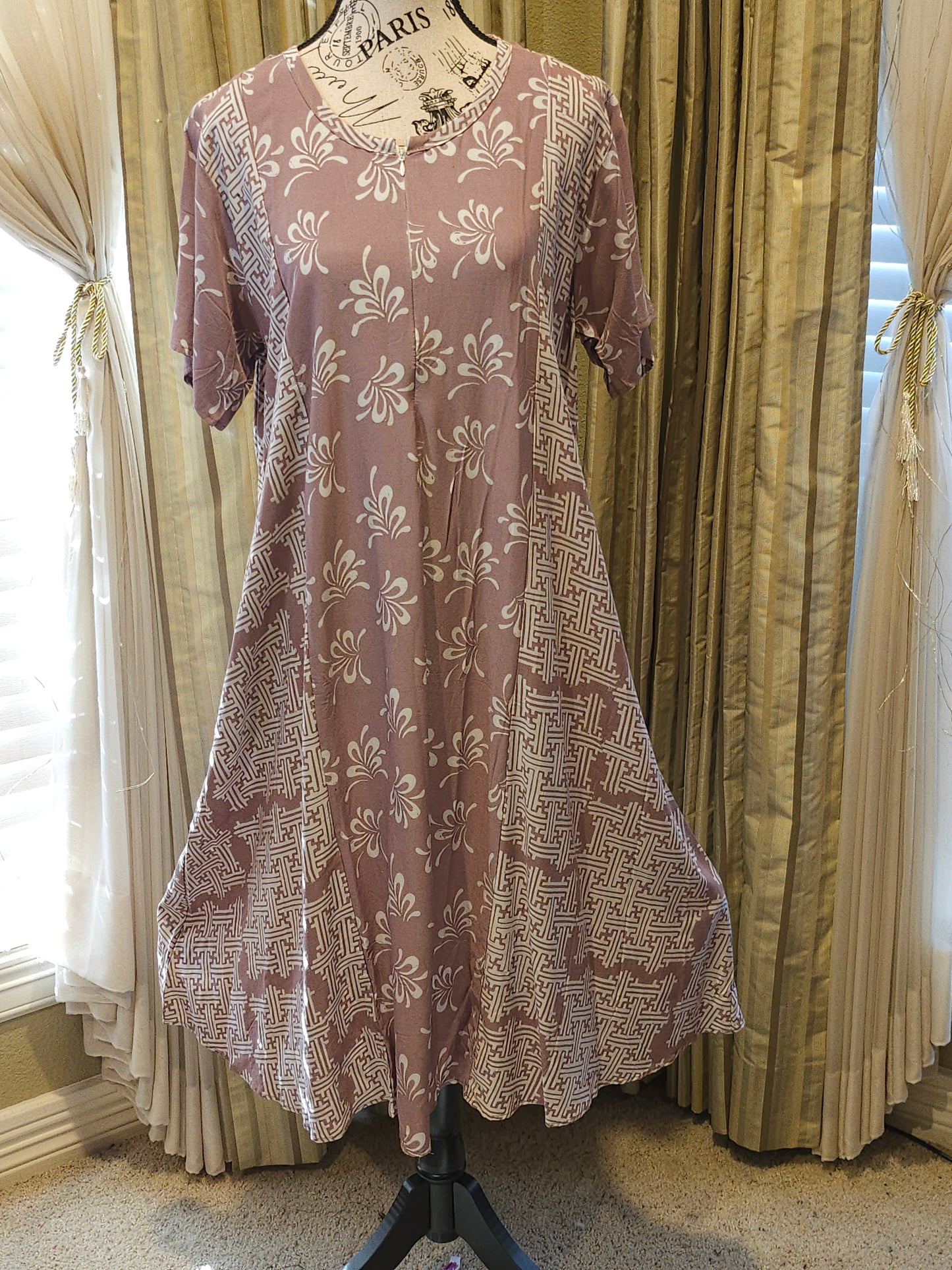 Mia batik mid length gown