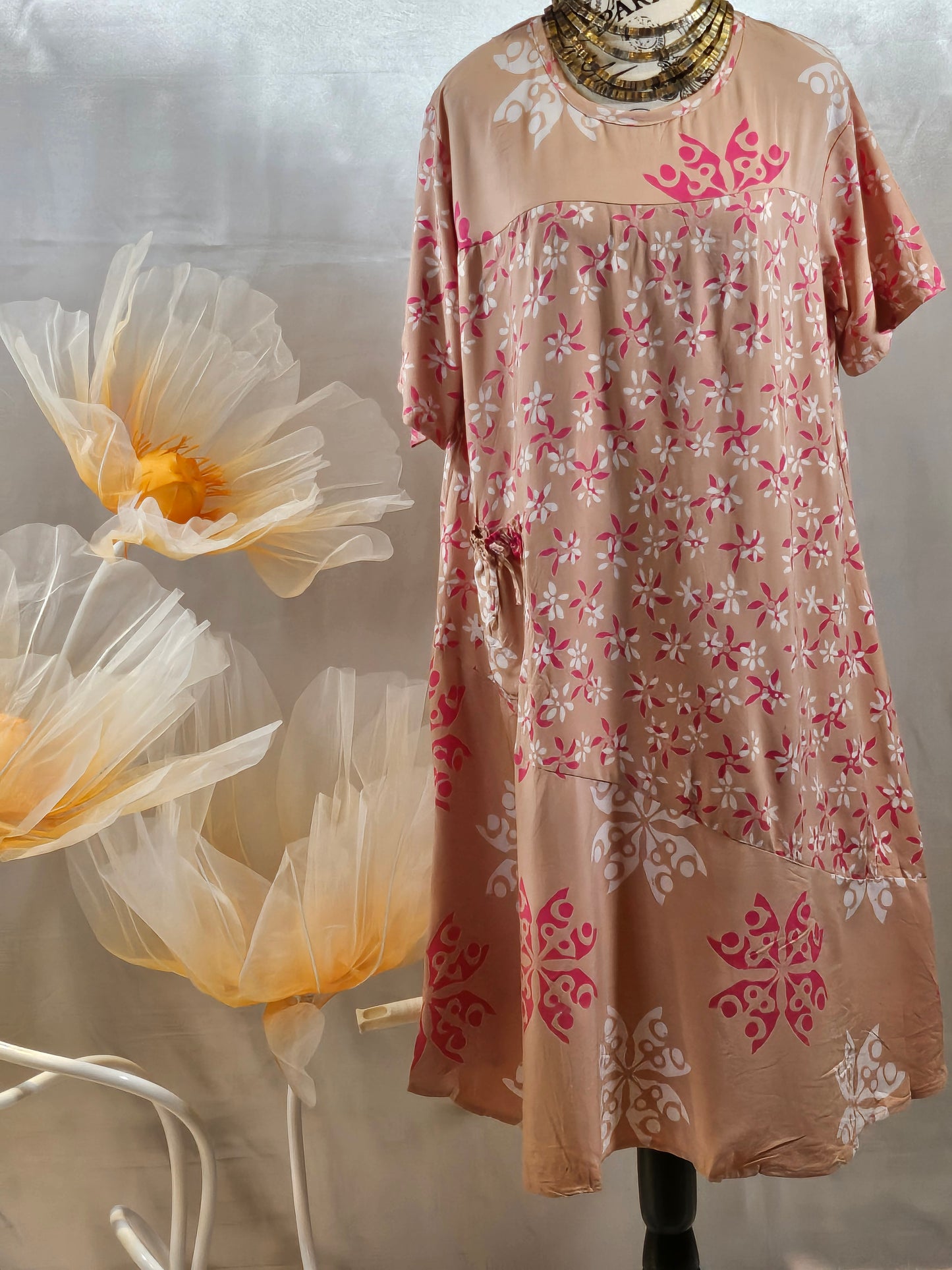Mia batik mid length gown