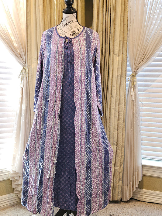 Mia batik long gown