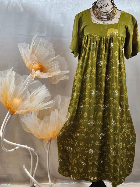 Mia batik mid length gown