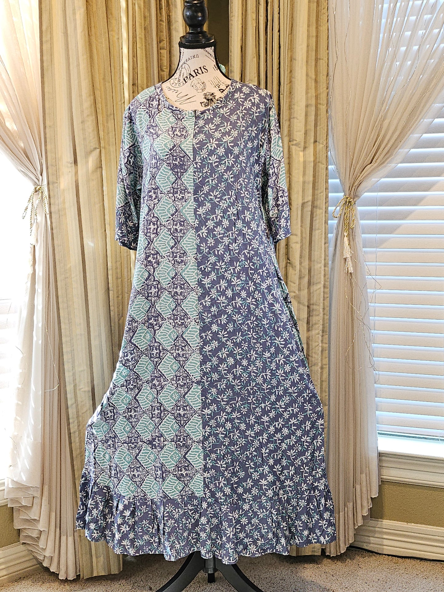 Mia batik long gown