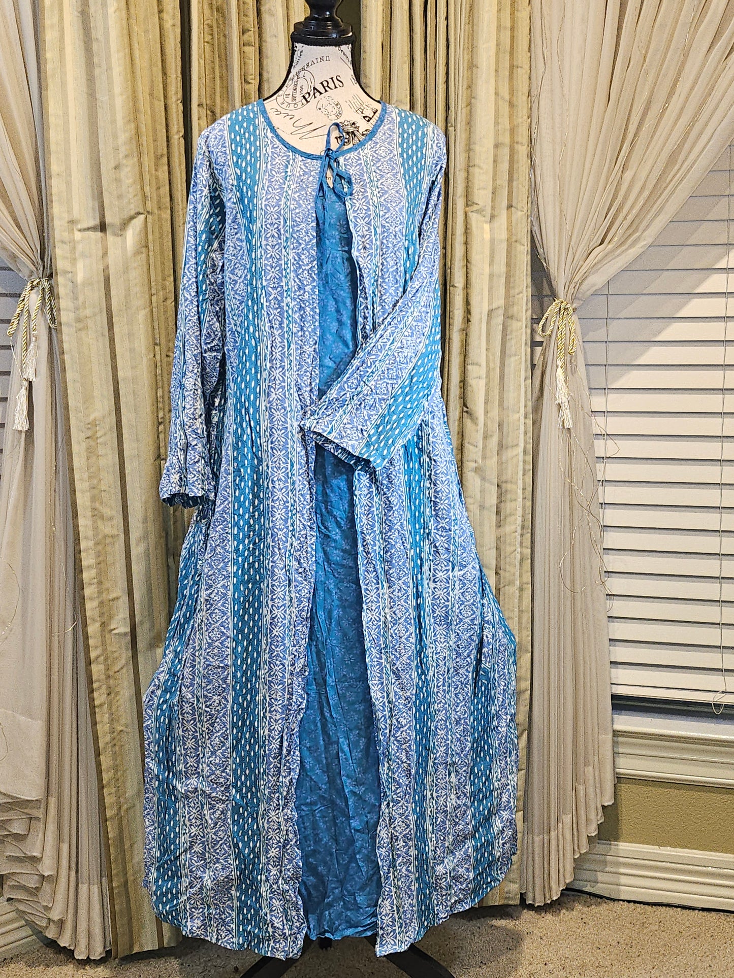Mia batik long gown