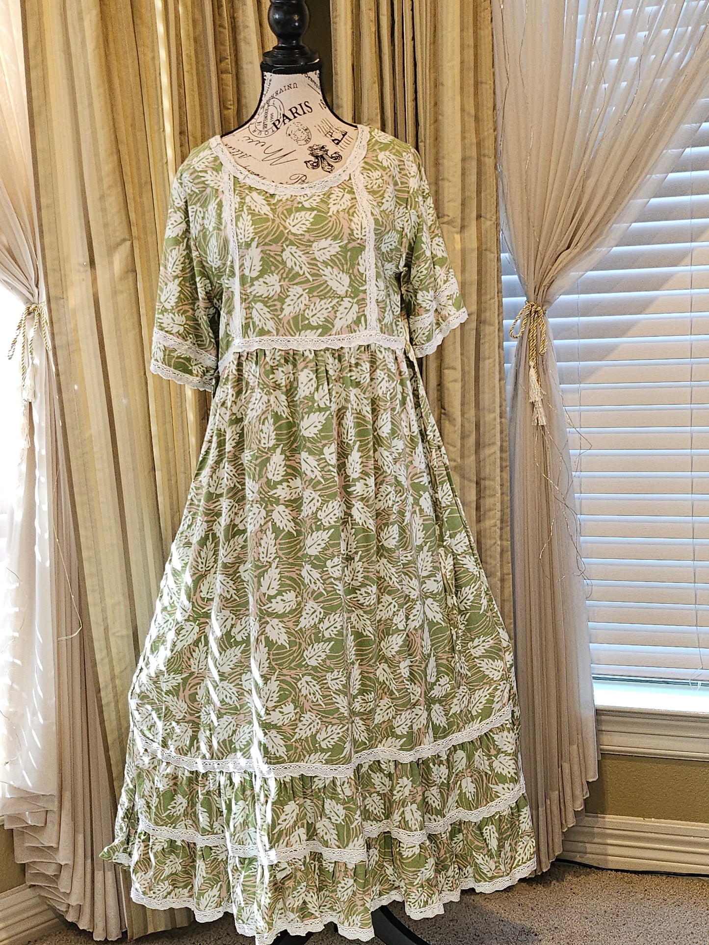 Mia batik mid length gown
