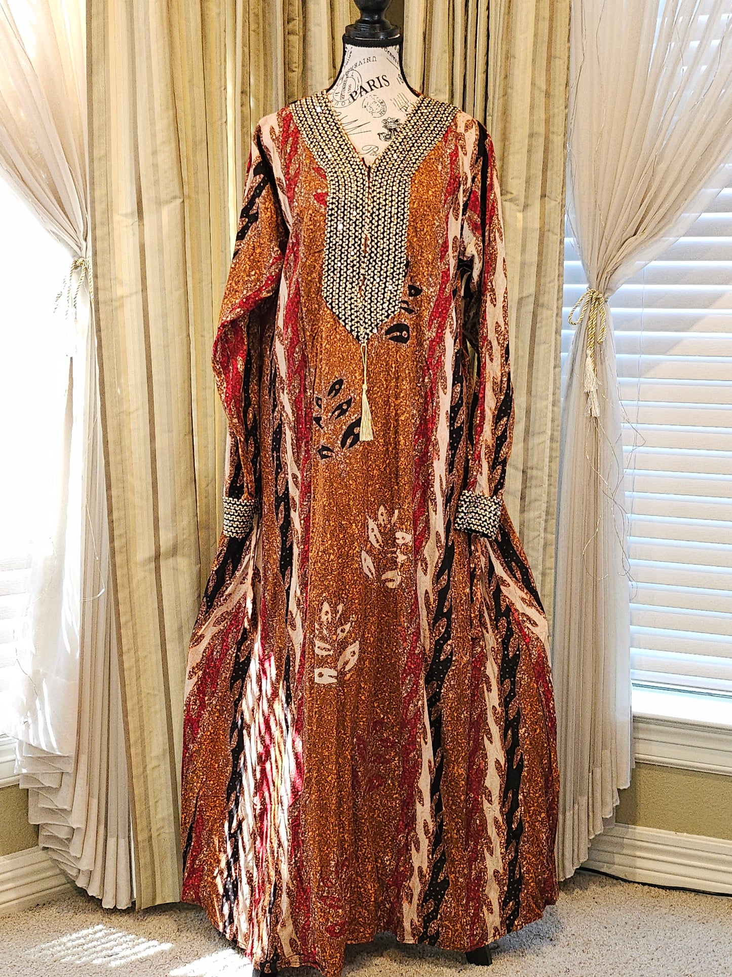 Mia batik long gown